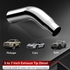 A-KARCK Turn Down Exhaust Tip 4.0" Inlet with a Clamp,