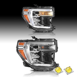 Bingbingmotor BRYGHT Halogen Turn Signal Fits for 2019 2020 2021 GMC Sierra 1500 Headlight Assembly w/LED DRL Factory OE Style Replacement RH Right Passenger Side