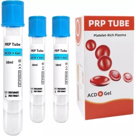 ACD 및 분리 젤이 포함된 10Pcs 10ml PRP 튜브 - 준비를 위한 멸균 일회용 10Pcs 10ml PRP Tube with ACD and Separation Gel - Sterile Disposable for Preparation