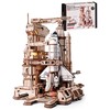 ROBOTIME 3D Space Shuttle Wooden Puzzle for Adults, Dynamic Rocket