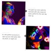 TOVINANNA 5pcs Glow Body Paint Neon Craft Fluorescent Face Painting