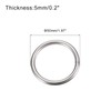 sourcing map Pack of 3 O Rings Stainless Steel 50