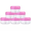 Beauticom 48 Pieces 15G/15ML Round Clear Cosmetic Cream Sample Jars