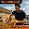 RHINO GRIP Nitrile Gloves - Disposable Gloves, Diamond Grip Orange