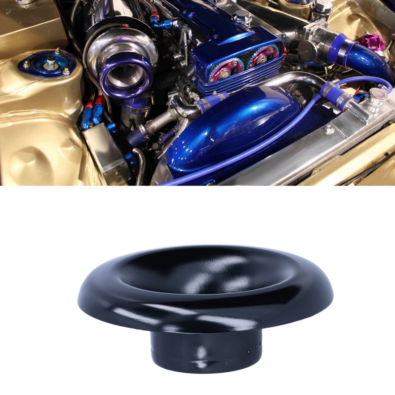 4in Cold Air Intake Turbo Horn Velocity Stack Adapter Decoration