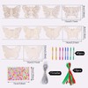 Werownsgso 10-Piece Butterfly Style Craft Set, Butterfly Wood Craft Set,