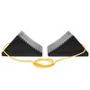 MaxxHaul 50012 Rubber Wheel Chock With Rope - 8" x