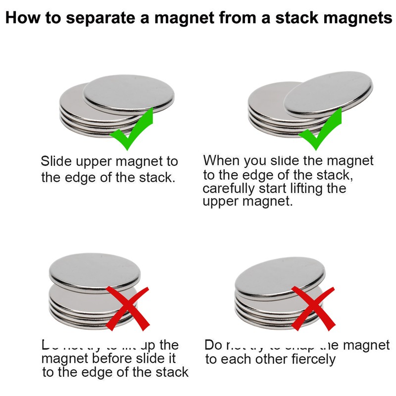 20 Pcs Round Neodymium Magnet Strong Magnetism Heavy Duty Multifunctional