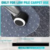 LeapYouth Office Chair Mat for Carpets, Clear Desk Floor Mat