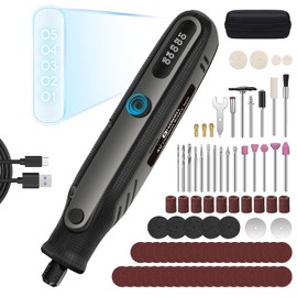 HARDELL 4V Mini Cordless Rotary Tool, 5-Speed Rotary Tool Kit with 86 Accessories, Power Rotary Tool for Cutting, Engraving, Sanding, Drilling, Polishing, Small Wood Carving Tool or DIY Crafts