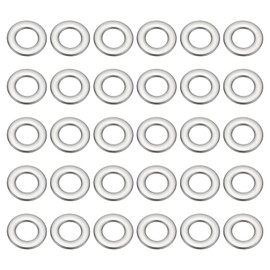 PATIKIL 304 Edelstahl-Flachdichtung, 100er Pack 1/5" ID x 2/5" OD x 0,04" Dicke Metall-Fender-Unterlegscheiben Kleine Unterlegscheiben für Schrauben Bolzen Sortiment