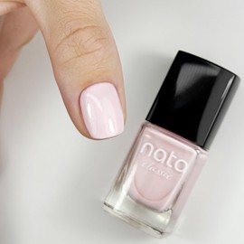 Nata Klassischer Nagellack, 10 ml, 9-Free, luftgetrocknet, hochpigmentiert, extremer Glanz, lange Haltbarkeit (Porcelain Blush)
