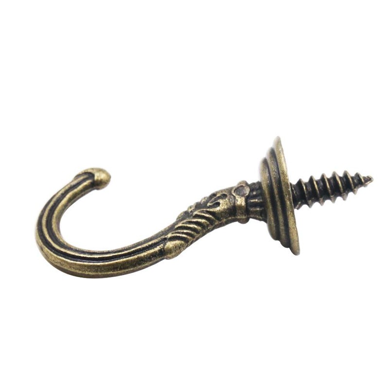 mciskin Vintage Wall Ceiling Screw Hooks, Cup Hooks, Dropped Ceiling