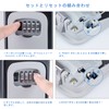 ZHEGE Key Box, Dial Type, 4 Digits, Combination Type, Padlock,