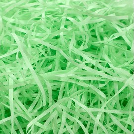 Easter Grass Green - 200 g Easter Grass Filling Easter Grass - Decorative Grass, Easter Grass Paper Filling Material for Easter Decoration for Crafts, Easter Gift Box, Easter Basket, Gift Basket,