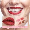 Juego de lápices delineadores de labios, 4 Uds, resistente agua,