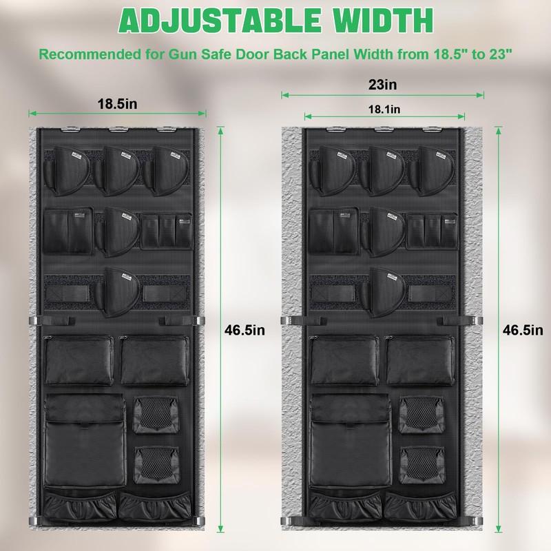 NEXT STATION Gun Safe Door Organizer,Gun Safe Door Panel Organizer