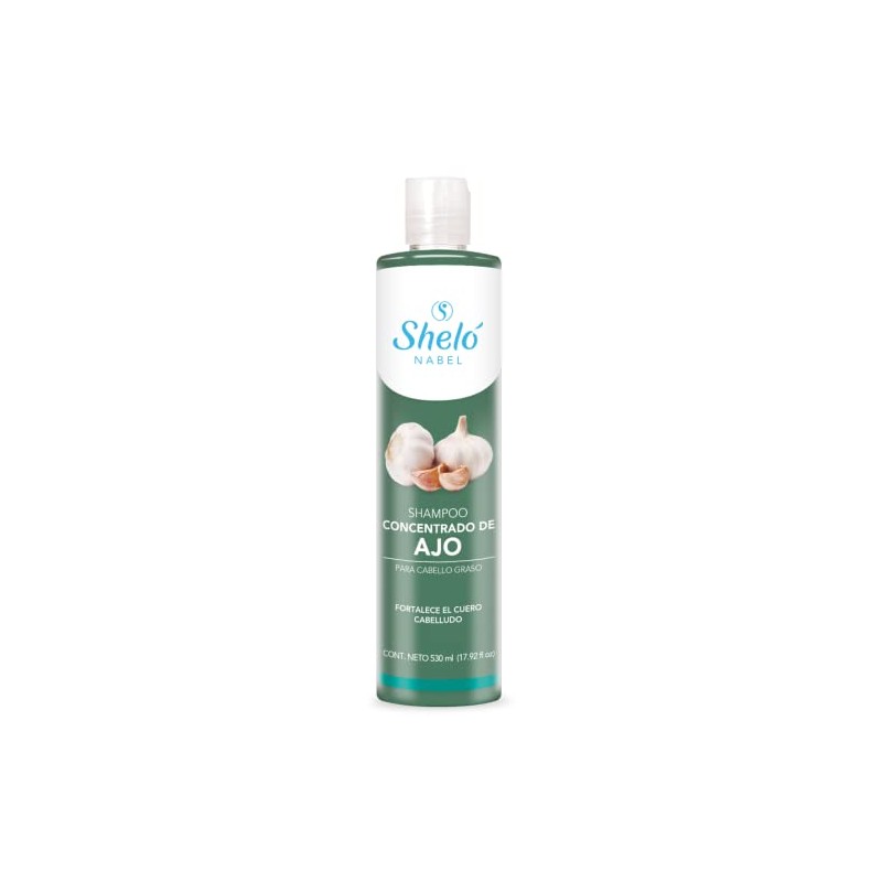 Shampoo Concentrado De Ajo 530ml Estimula Y Fortalece El Cabello
