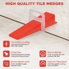 Flintronic Tile Wedges, Pack of 100 Plastic Wedges, Laminate Spacers,