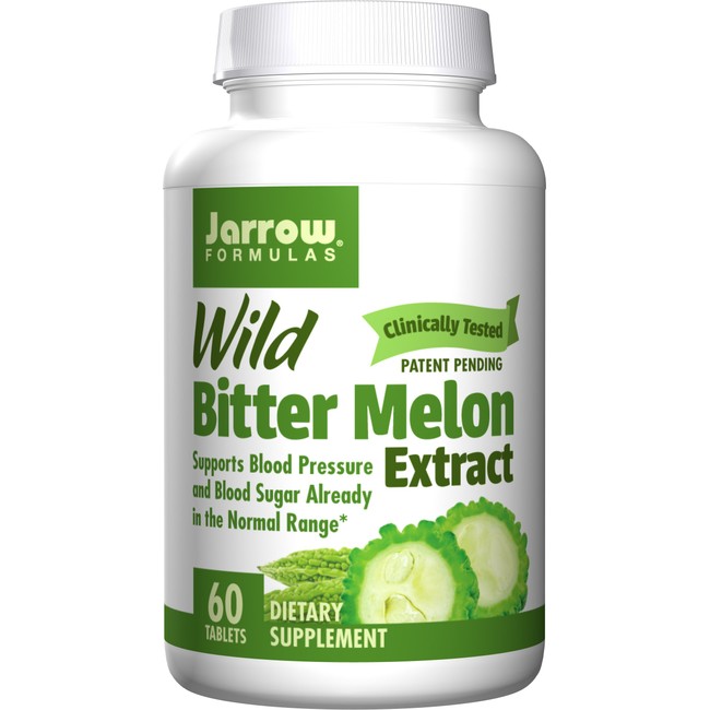 Jarrow Formulas Wild Bitter Melon Extract, Supports Blood Pressure and Blood Sugar Already in The Normal Range, 60 Tabs