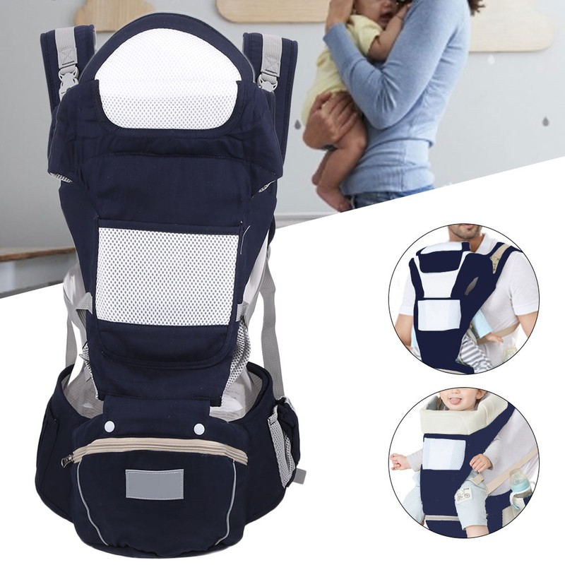 Infant Hipseat Multifunction Ergonomic Baby Wrap Breathable Newborn Front Facing