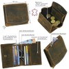 J.Jones Men's Genuine Leather Wallet Viennese Box or Dollar Clip