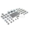 NBX- 87pc Chrome Bolt Cap Dress for Compatible with 00-06