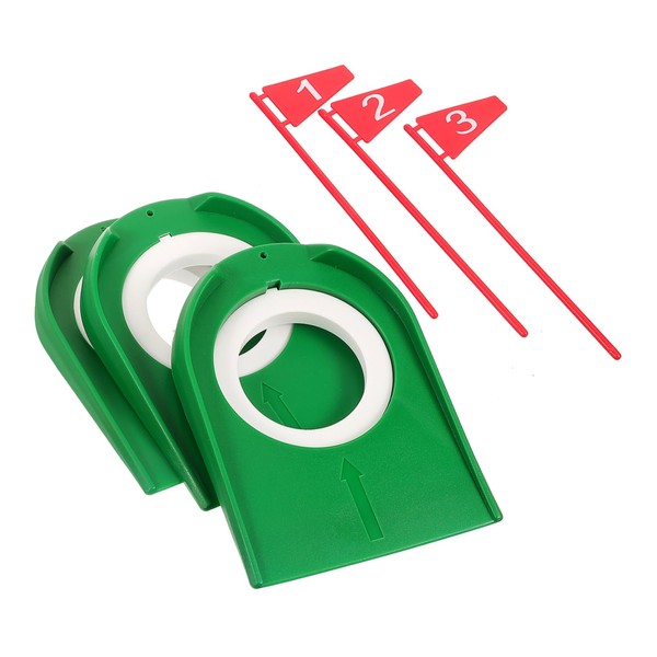 SUPVOX Plastic Golf Putting Cups 3pcs Golf Hole Training Aid
