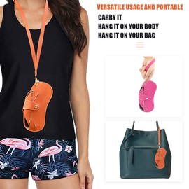 KAFTKO Glasses Case, Ultra-thin soft Leather Manufacturing, Portable Sunglasses Bag, Essential for Travel, Vacation, Outdoors (Black + Red)