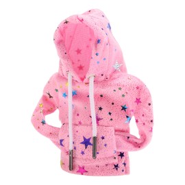 A ABSOPRO Universal Reflective Star Pattern Gear Shift Knob Hoodie for Car RV Truck SUV Fabric Pink
