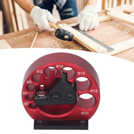 Dowel Maker, 8 to 20 mm Round Dowel Maker, Jig, Dowel Rod Maker, Aluminum Alloy Body, Dowel Cutter Plate for Woodworking, 8 Holes, 8 mm, 9 mm, 10 mm, 12 mm, 14