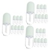 FOMIYES 3sets Refillable Tubes for Travel Round Lip Gloss Empty