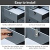 5/8 Inch Black Toolbox Lock with Keys, Cabinet Locks Keyed