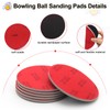 Windspeed 6+1 Pack Bowling Ball Sanding Pads with Bowling Towels,