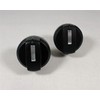 BBQ Grill 2 Piece Set Control Knobs 2-1/8" Dia. Compatible