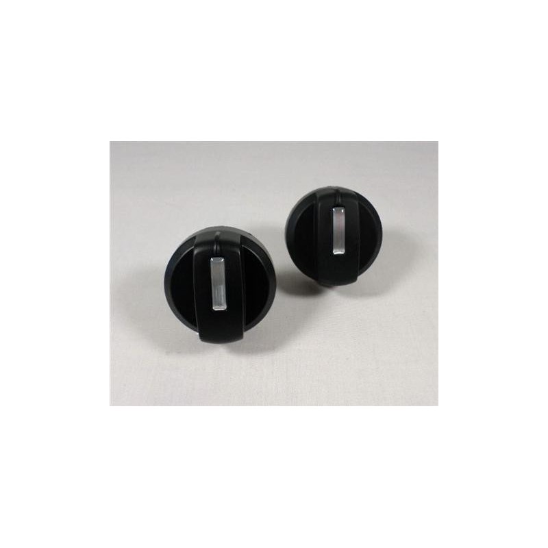 BBQ Grill 2 Piece Set Control Knobs 2-1/8" Dia. Compatible