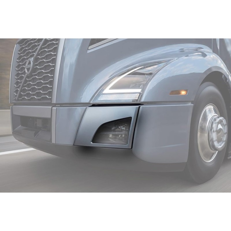 KOZAK Bumper Corners Chrome Trim w/Fog Light Holes Set (Driver