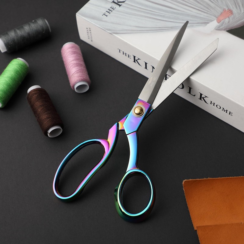 Mr. Pen- Metal Fabric Scissors, 8-inch, Carbon Steel, Rainbow Premium