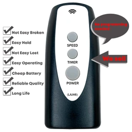 Mando a distancia de repuesto para Lasko 2033654B 2033654 1843 1844 2546 3540 3542 S18625 S18924 1646 1850 1854 1880 1885 2740 444444440 A20561 A20700 Ciclón Pedestal Ventilador vertical