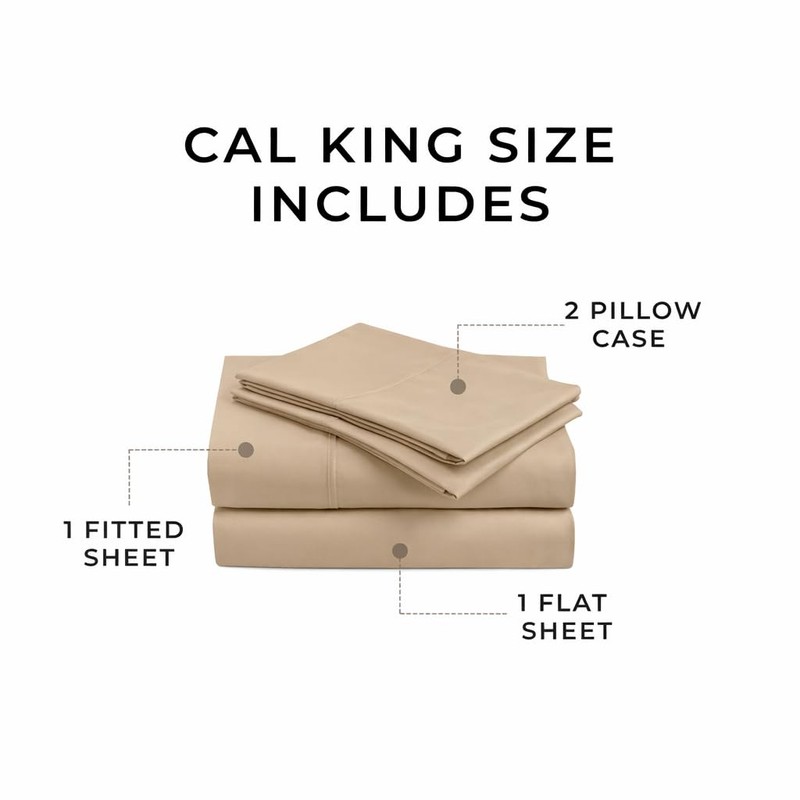 Peru Pima 415 Thread Count Percale California King Sheet Set