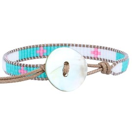 KELITCH Retro Miyuki Pearl Bracelet Bangle Cuff Bracelet Women Bohemian Handmade Bracelet Jewellery 31E, miyuki