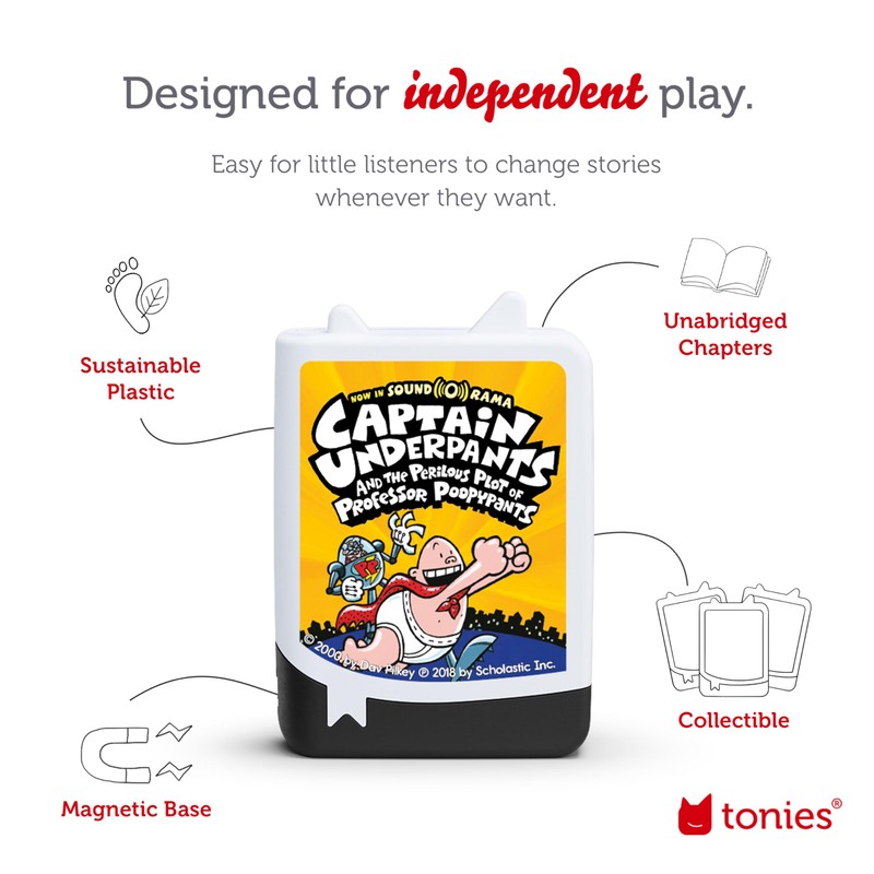 Tonies Captain Underpants Audiobook Set - 4 Pack