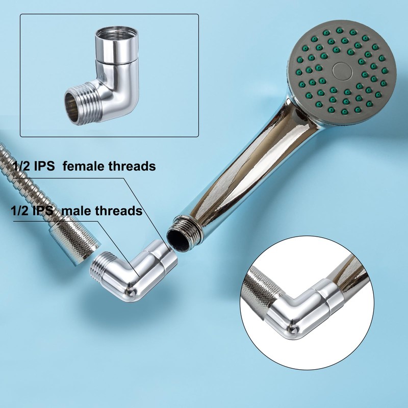 sourcing map Shower Shut Off Valve, G1/2 Brass Shower Flow