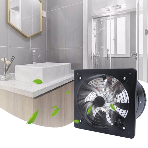 Unbranded 12" Window Exhaust Fan Shutter Fan with Check Valve