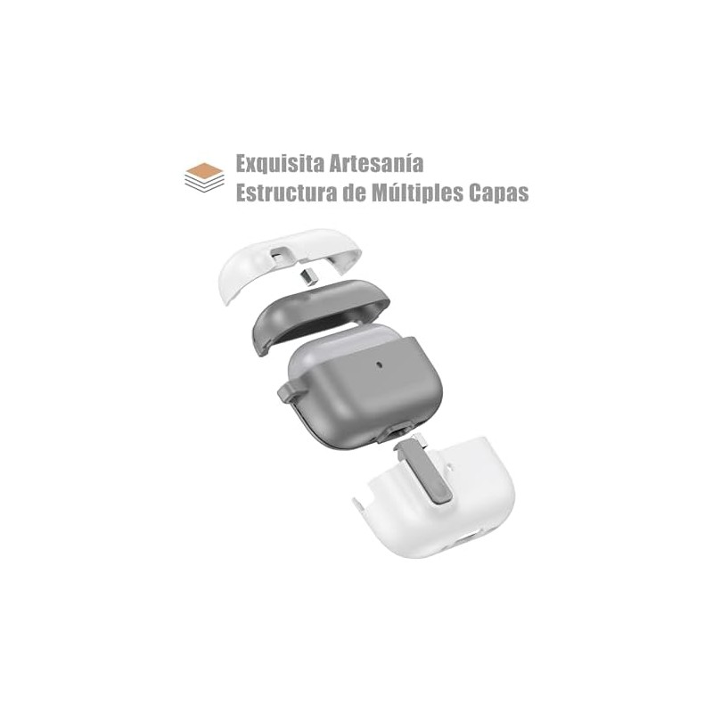 ARGOO Funda para AirPods Pro 2 Cierre Magnético Expulsión Automática,