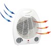 Vie Air Portable 2-Settings Fan Heater with Adjustable Thermostat, 1500W,