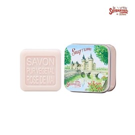 La Savonnerie de Nyon French Soap May Rose Scent 100g (Tin Case Set) (30462) / 라 사본느리 드 니옹 프랑스 비누 5월의장미 향 100g(틴케이스 세트)(30462)