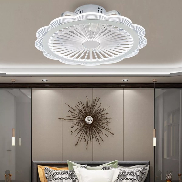 19.7" LED Ceiling Fan Light w/Remote Control Chandelier Lamp Fan
