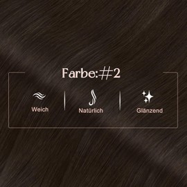 Easyouth Hair Extensions Real Hair Nanoring 40 cm Dark Brown Real Hair Nanoring Extension Colour Darkest Brown Hair Extensions Nanoring Extension Invisible #2 40 cm 50 g 50s