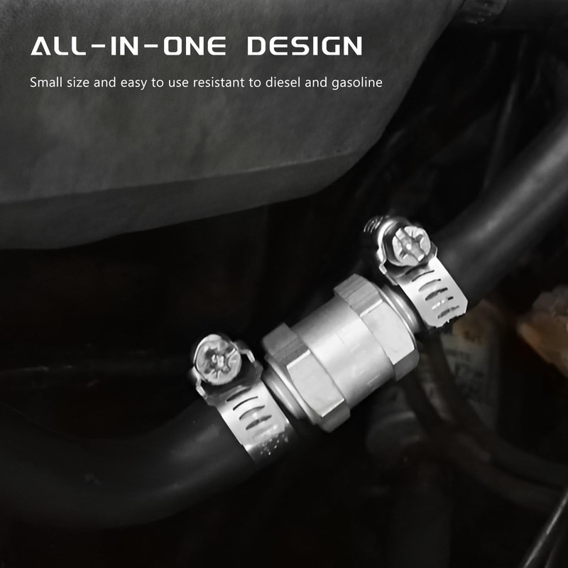 Gdnecad 2 PCS One Way Check Valve, 5/16" 8mm Aluminium